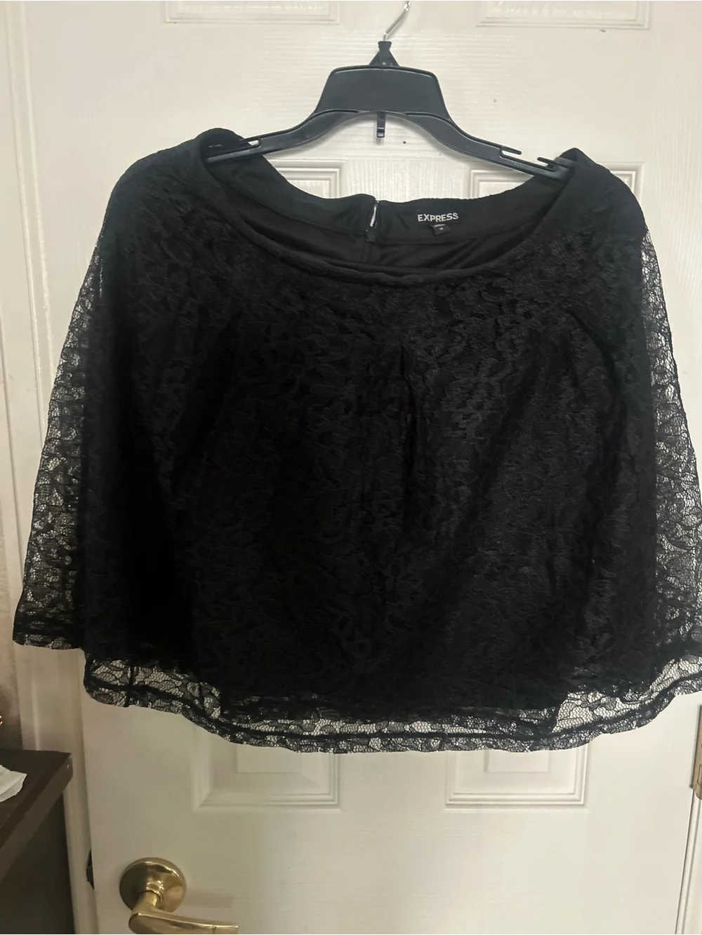 Express Black Lace Circle Skirt size junior 12.